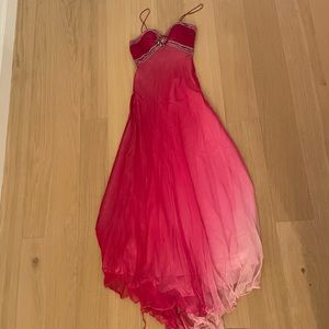 Pink ombre BG haute size 2 prom dress